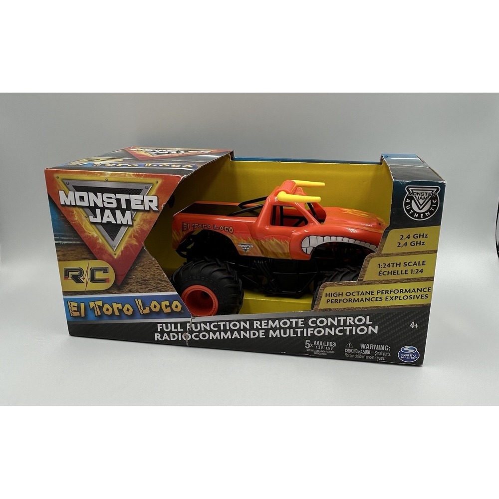Brand New in Box Monster Jam El Toro Loco R/C with Full Function‎ Remote Control